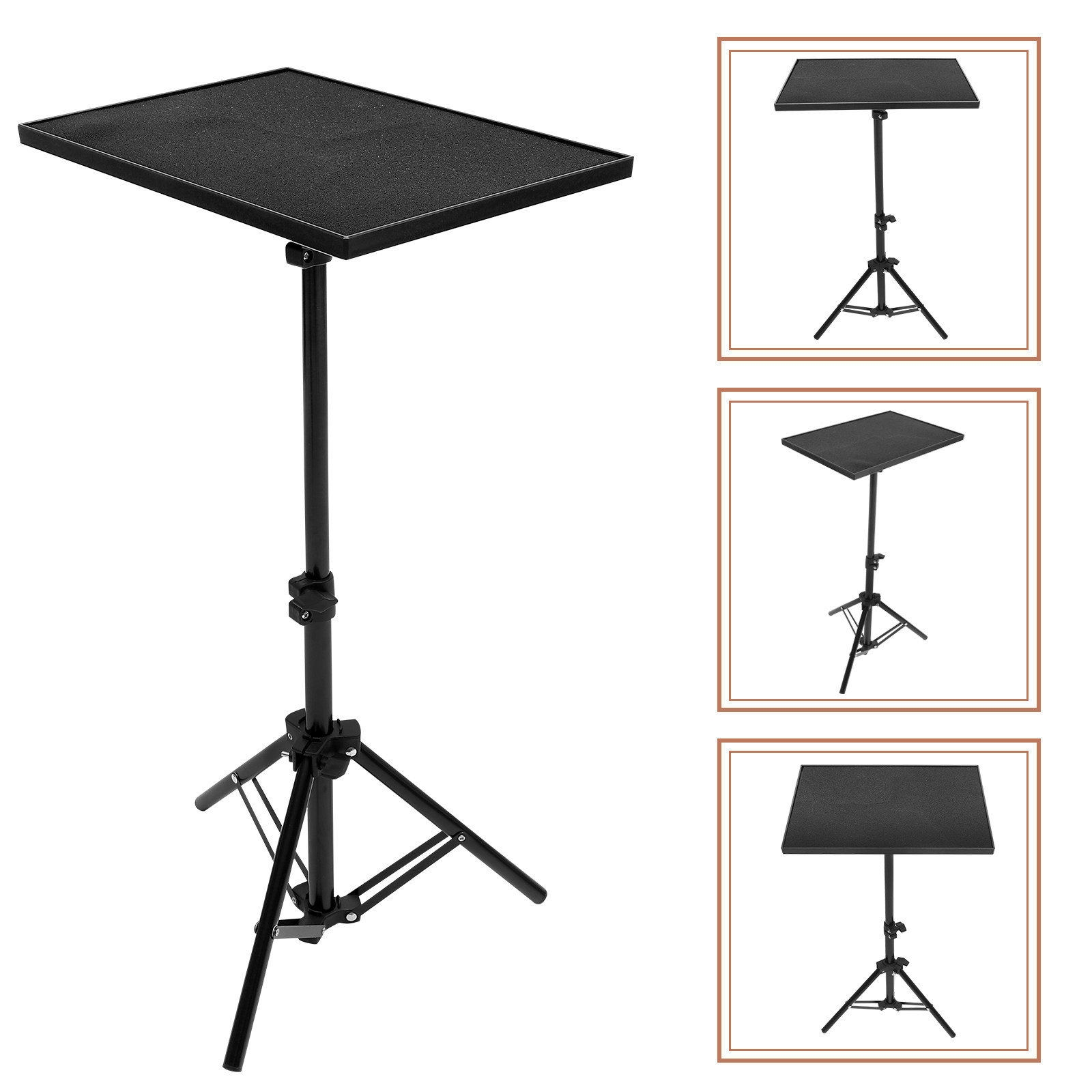 Adjustable Laptop Table - Support de projecteur pliable robuste, hauteur