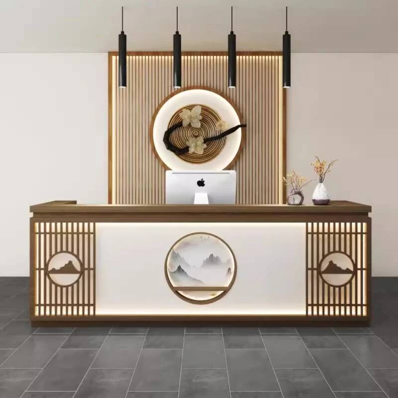 Office Furniture Usa - Comptoir de réception classique et simple,