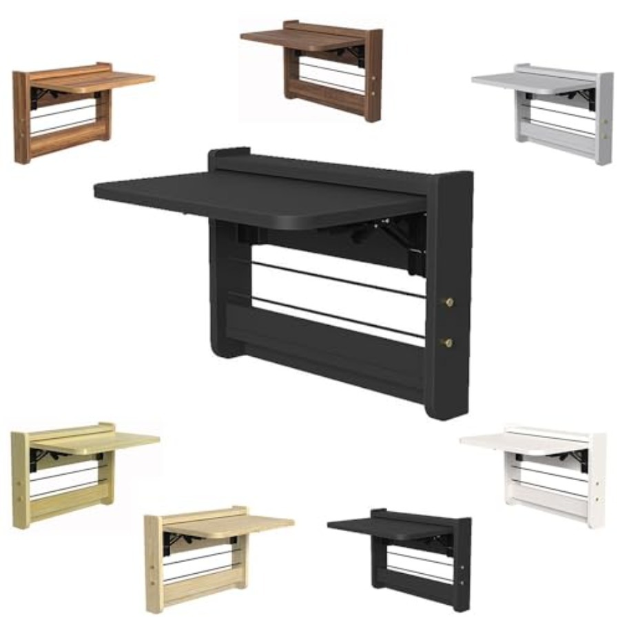 Wall Mounted Desk Fold - Petite table pliante murale en bois