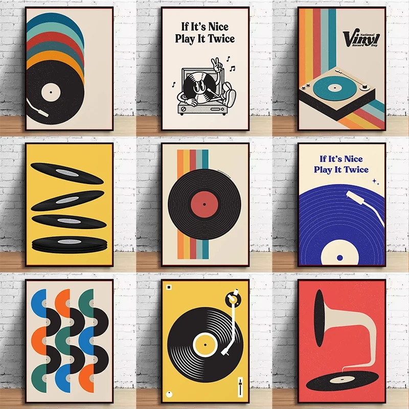 Office Furniture Loft - Impression sur toile de disque vinyle