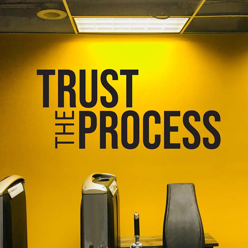 Office Furniture Usa - Autocollant mural de confiance au processus,
