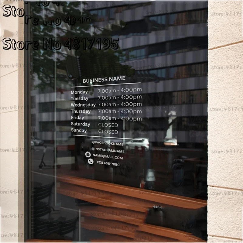 Office Furniture Custom - Autocollant en vinyle pour porte et