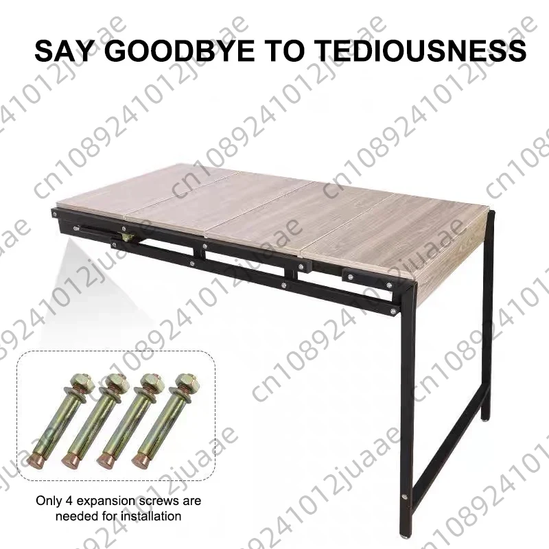 Wall Mounted Desk Fold - Étagère murale convertible flottante Spring Swing