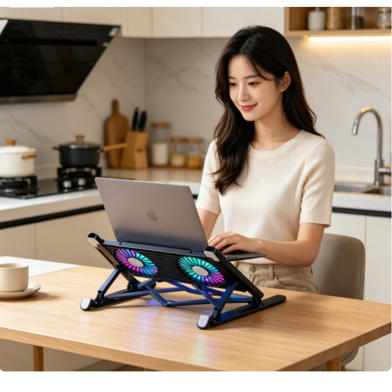 Adjustable Laptop Table - Nouvelle base de refroidissement pour ordinateur