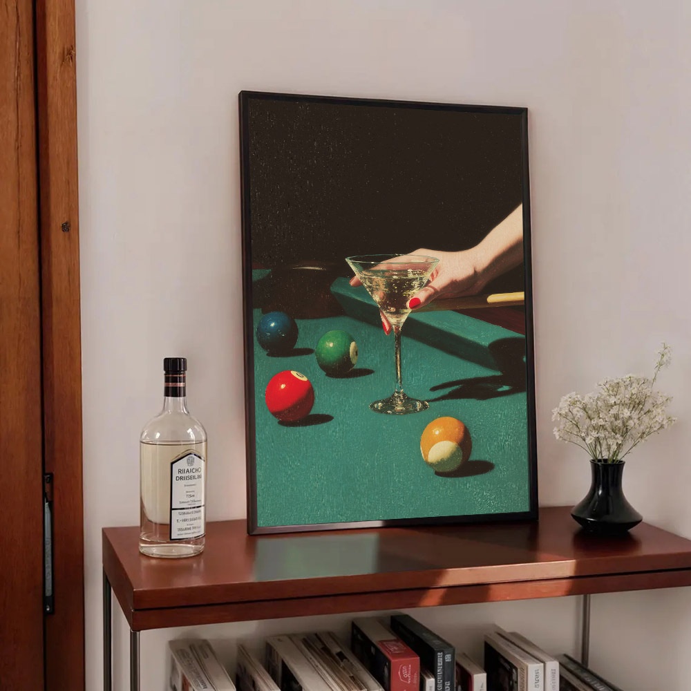 1 affiche vintage de billard,  - Office Furniture Loft avis et prix