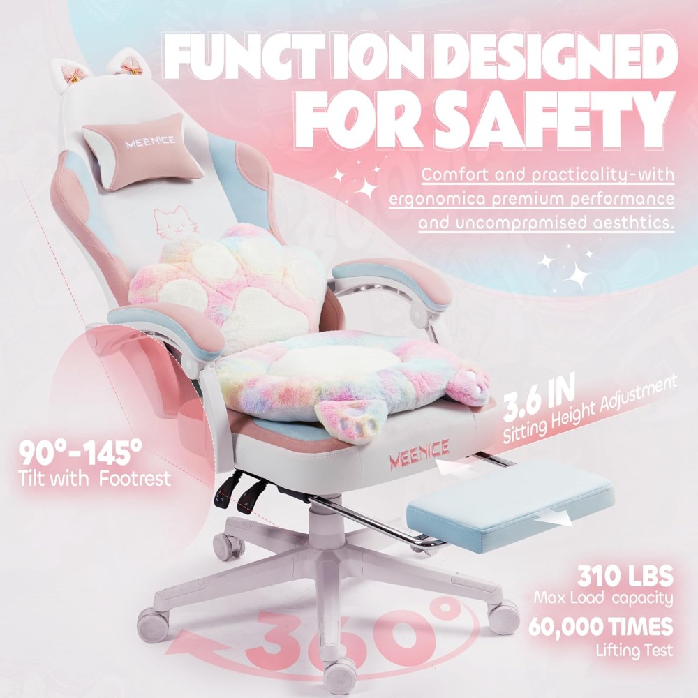 Chaise de jeu ergonomique avec - Office Furniture Usa avis et prix