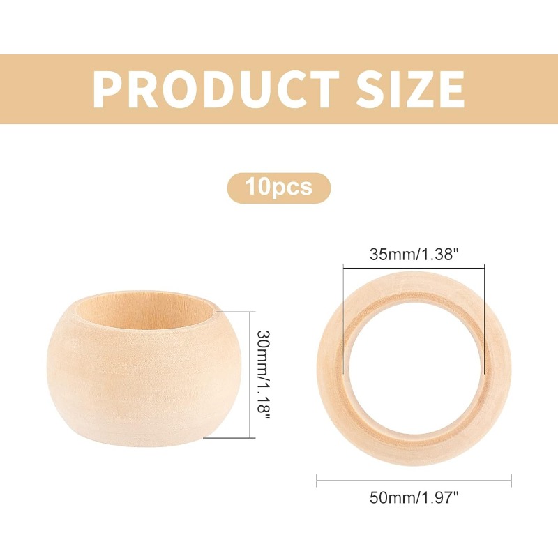 Anneaux de Serviette en bois,  - Conference Table Round avis et prix