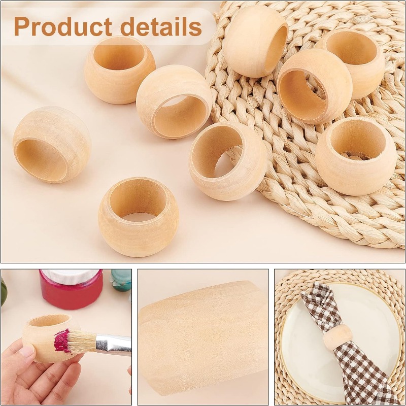 Anneaux de Serviette en bois,  - Conference Table Round avis et prix