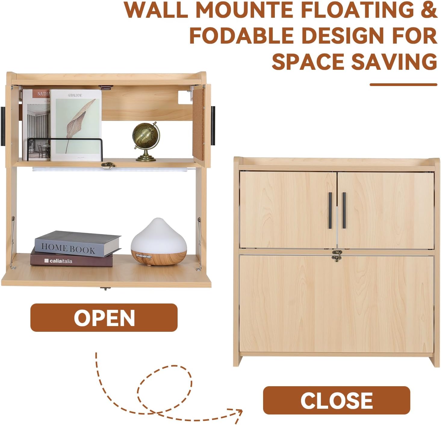 Bureau mural pliable ARTETHYS  - Wall Mounted Desk Fold avis et prix