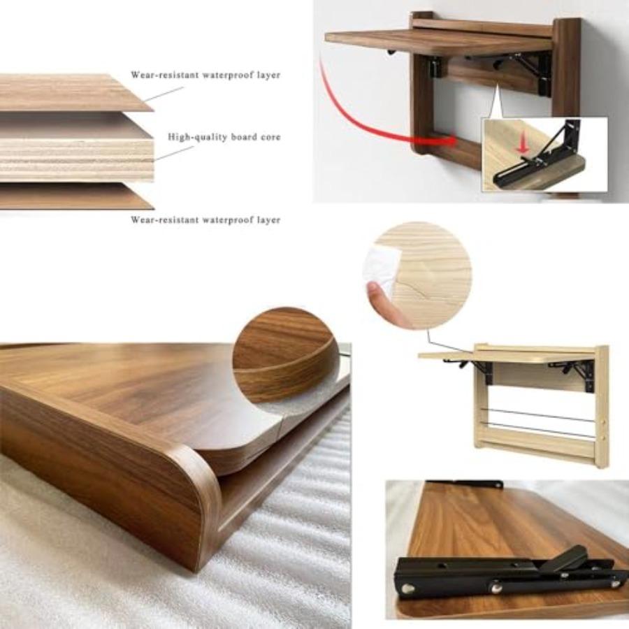 Petite table pliante murale en - Wall Mounted Desk Fold avis et prix
