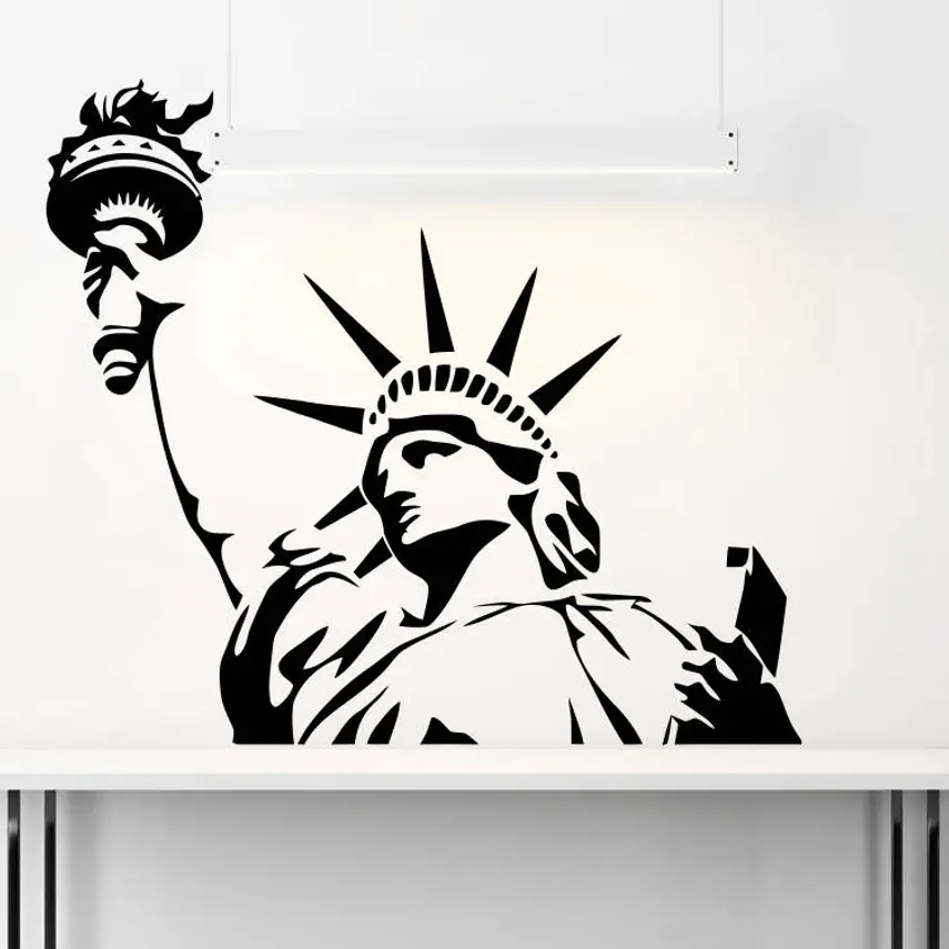 Autocollant mural Statue de Pa - Office Furniture Usa avis et prix