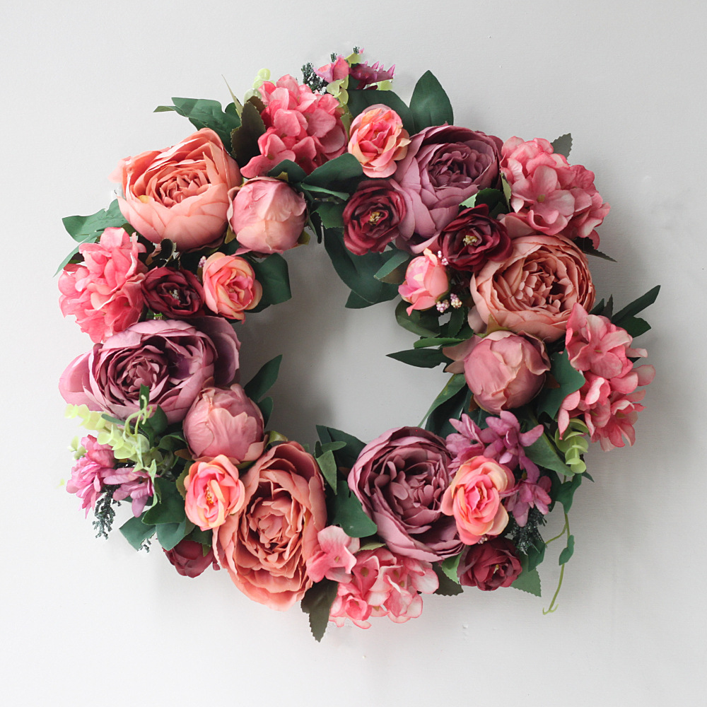 Guirlande de pivoines artifici - Conference Table Round avis et prix