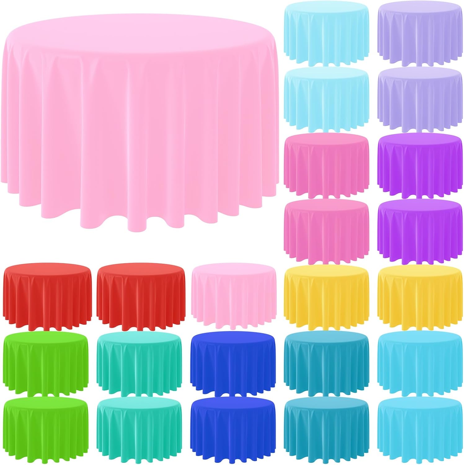 Nappe ronde jetable de couleur - Conference Table Round avis et prix